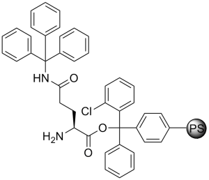 H-L-Gln(Trt)-2-Cl-Trityl resin