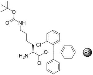 H-L-Lys(Boc)-2-Cl-Trityl resin
