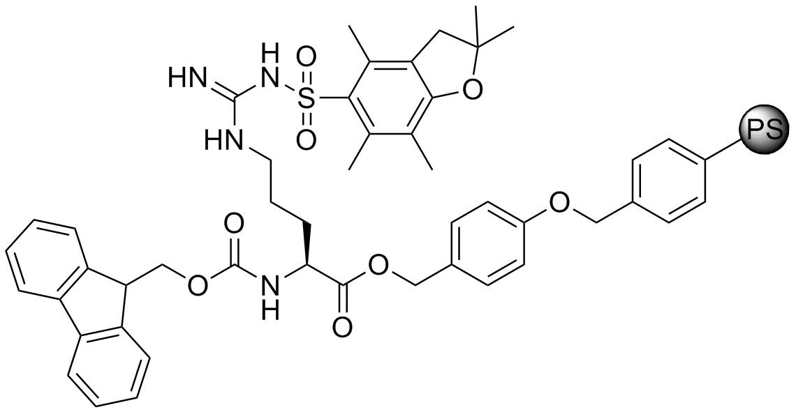 Fmoc-L-Arg(Pbf)-Wang resin