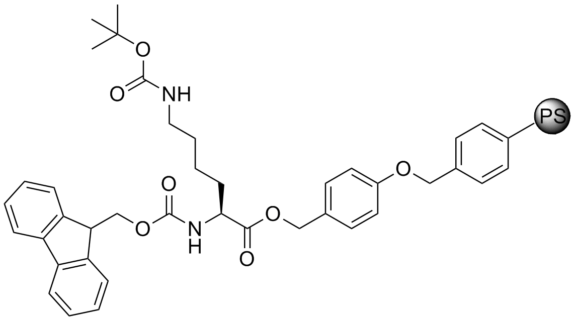 Fmoc-L-Lys(Boc)-Wang resin