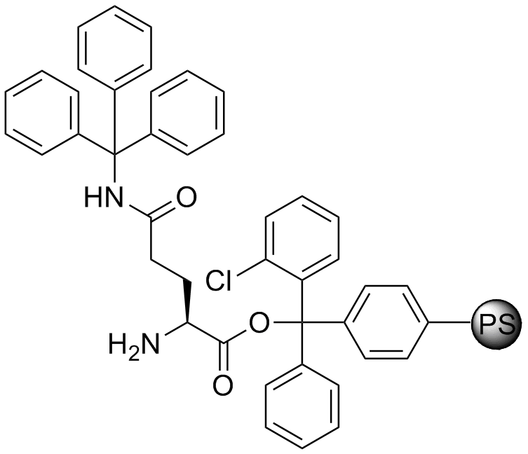 H-L-Gln(Trt)-2-Cl-Trityl resin