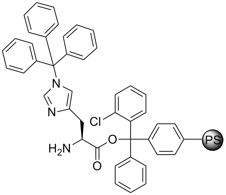 H-L-His(Trt)-2-Cl-Trityl resin