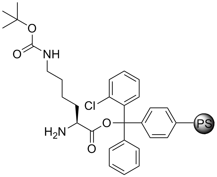H-L-Lys(Boc)-2-Cl-Trityl resin
