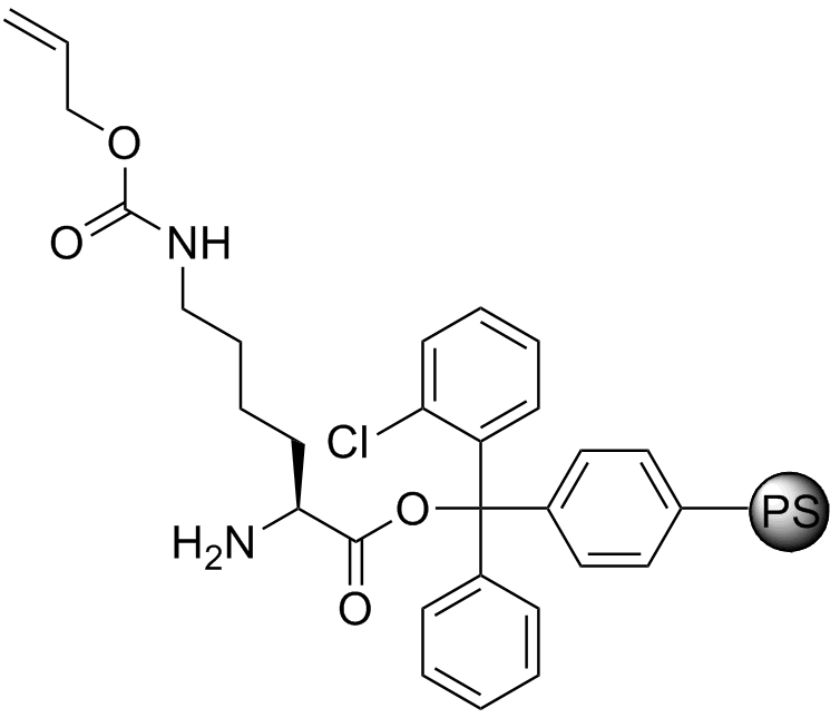 H-L-Lys(Alloc)-2-Cl-Trityl resin