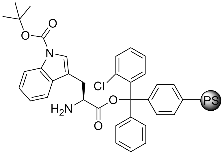 H-L-Trp(Boc)-2-Cl-Trityl resin