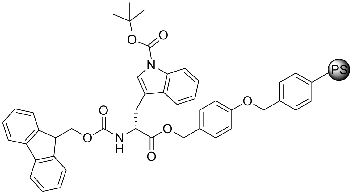 Fmoc-D-Trp(Boc)-Wang resin